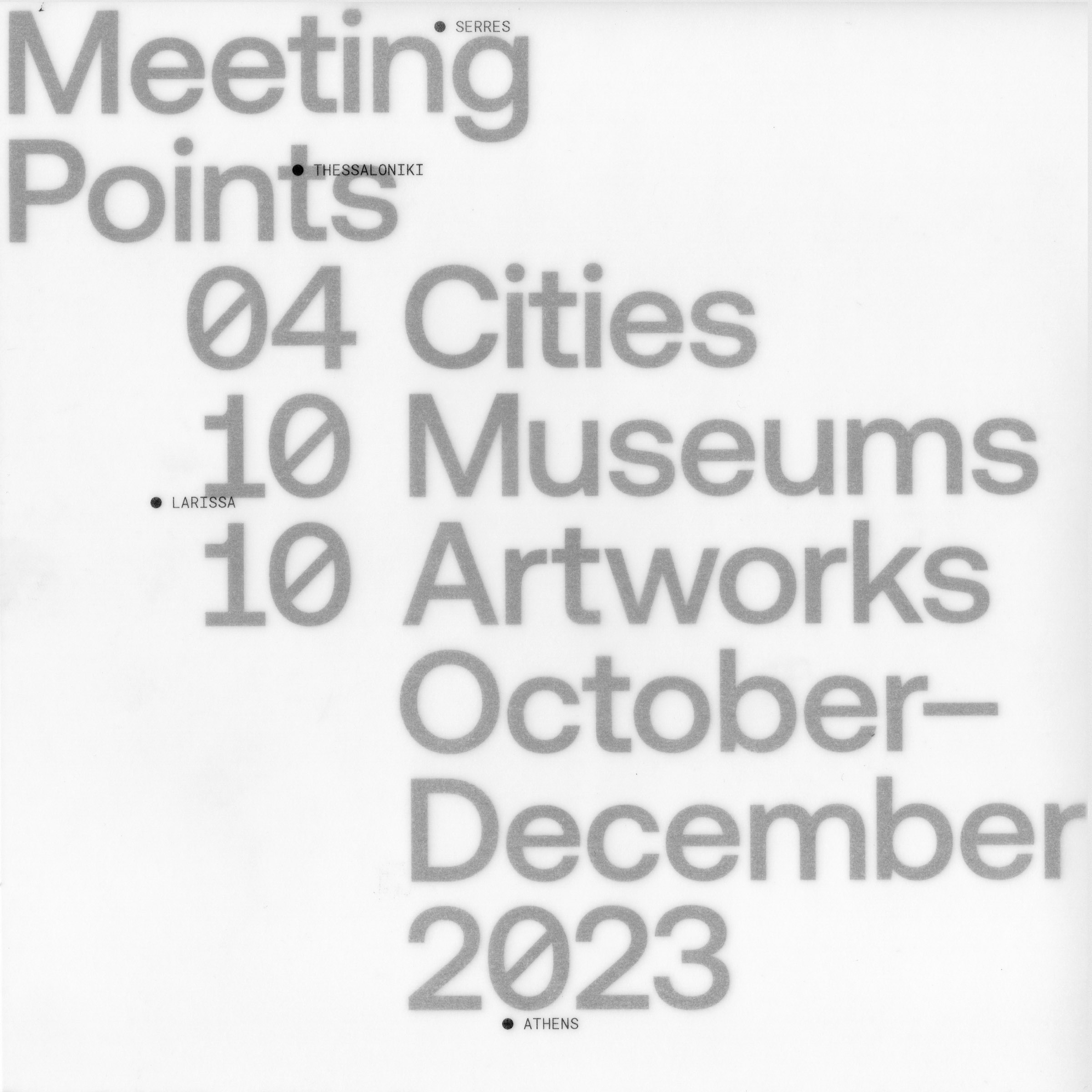 Project: Meeting points, accessibility in art, awareness event, poster design