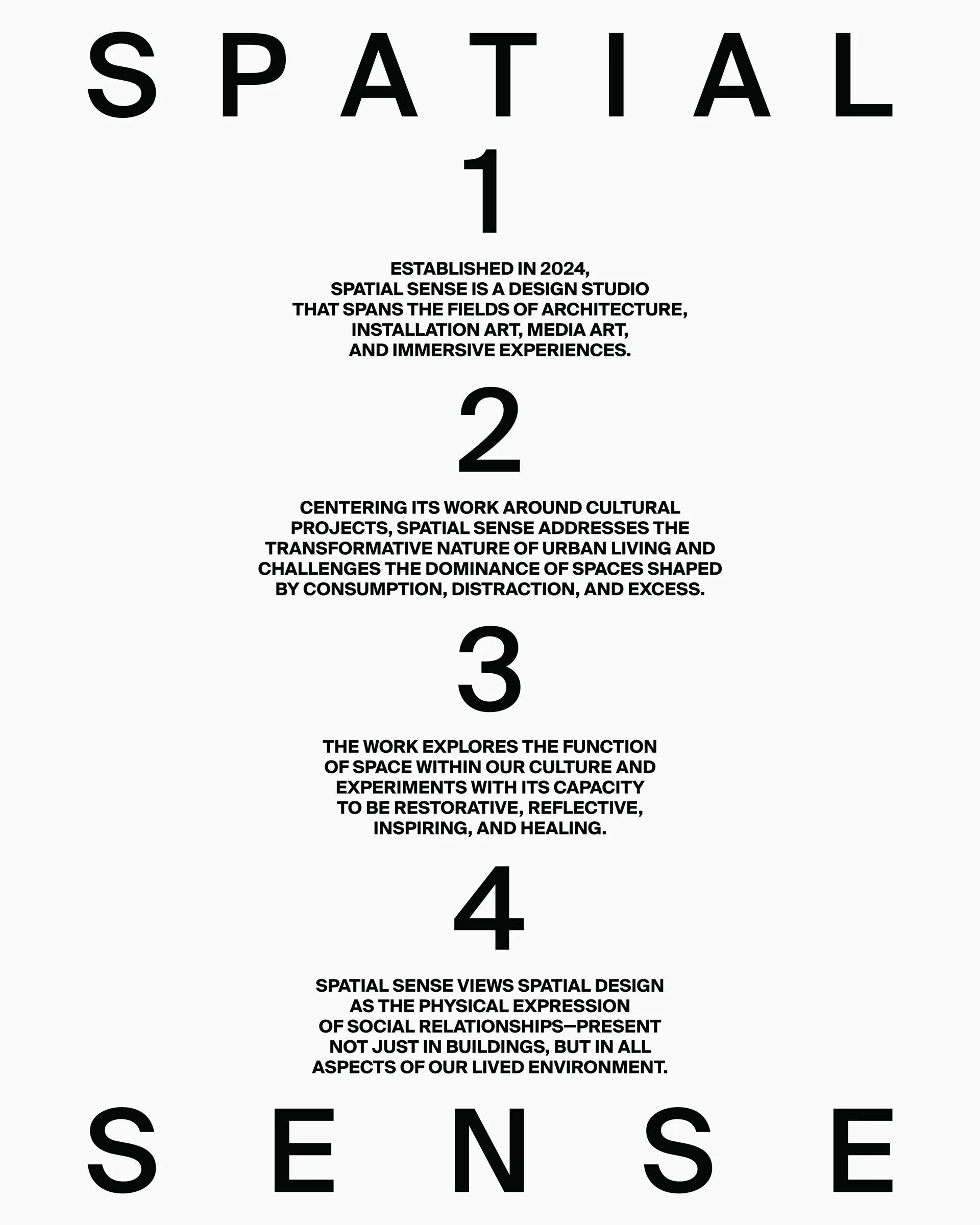 Project: Spatial Sense, Poster