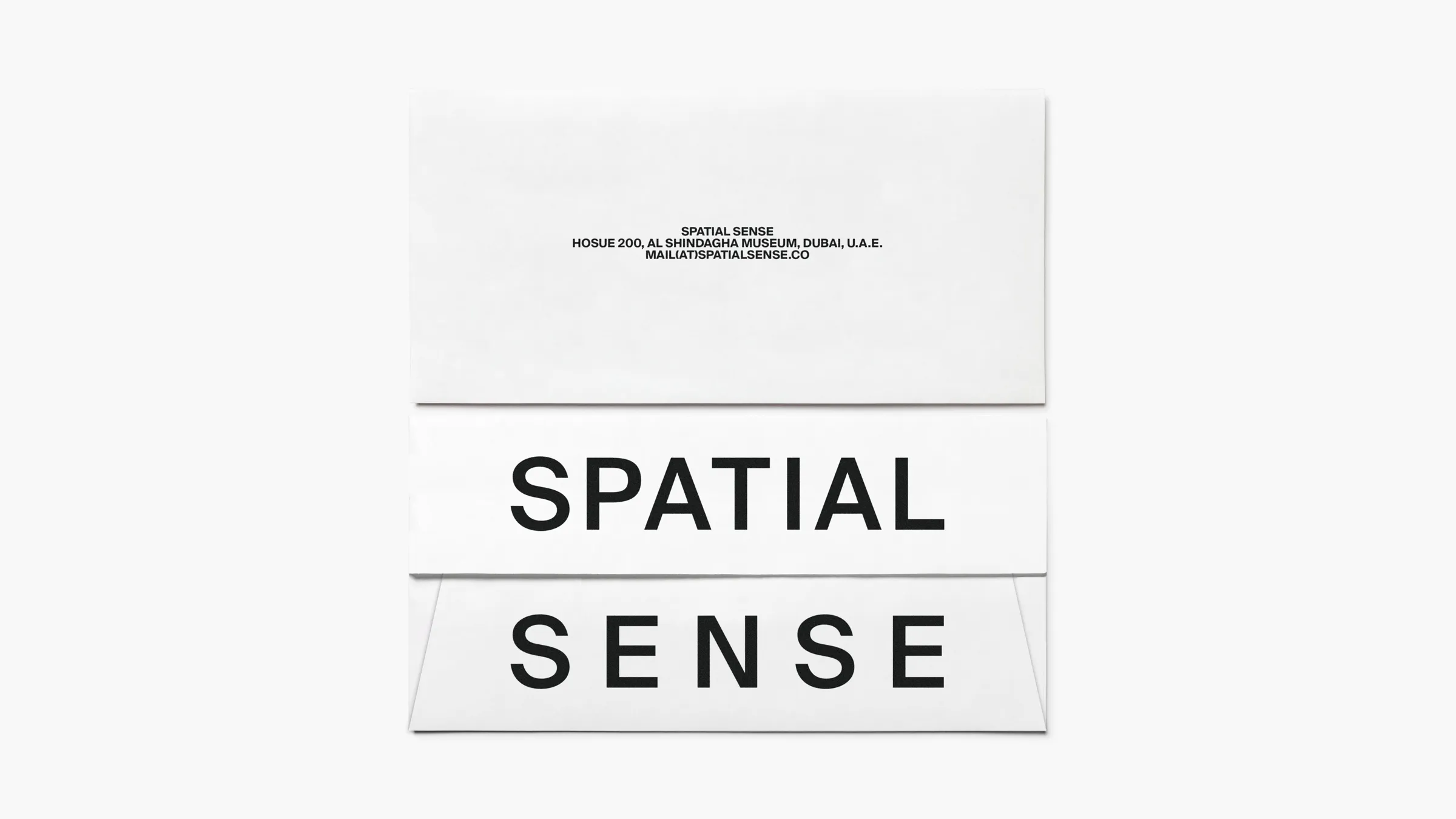 Project: Spatial Sense, Envelope design