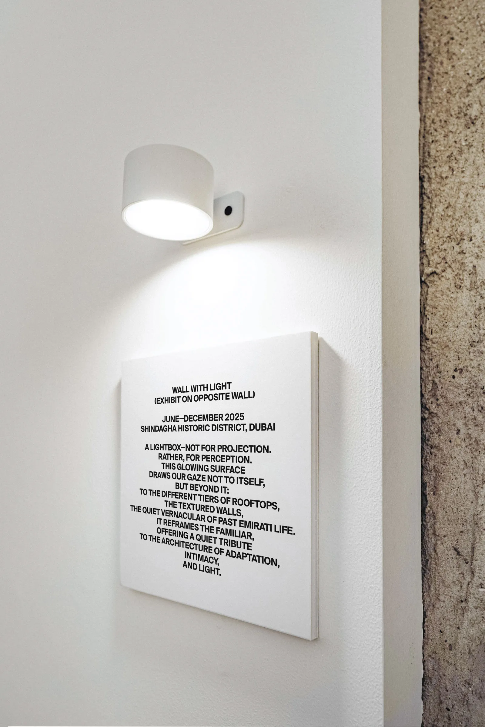 Project: Spatial Sense, Signage photo
