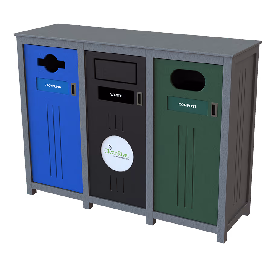 Promenade Front Deposit 3 stream bin.