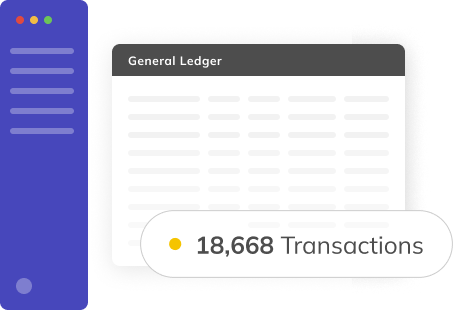 Enterprise accounting software dashboard for accounting firms showing high-volume transaction processing and scalable general ledger capabilities.