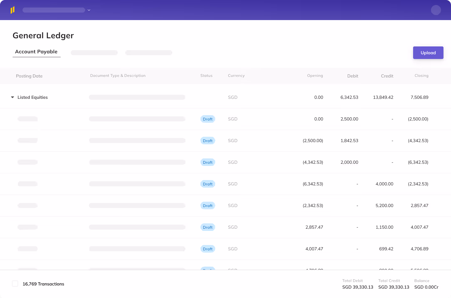 Eleven accounting software for accounting firms showing a side-by-side view of a vendor invoice and its digital attachment for precise data reconciliation.