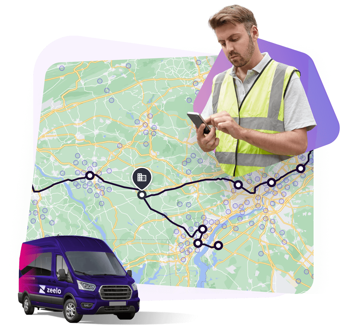 Passenger on a bus working night shift