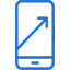 Icon of cross-platform mobile app development services for iOS & Android using Flutter / React Native