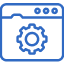 Icon symbolising custom ERP software development services for enterprise resource planning automation
