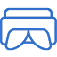 Icon depicting AR & VR application development services with Unity and Unreal Engine
