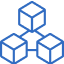 Icon symbolising blockchain development services for DeFi, NFTs and smart contracts on Ethereum