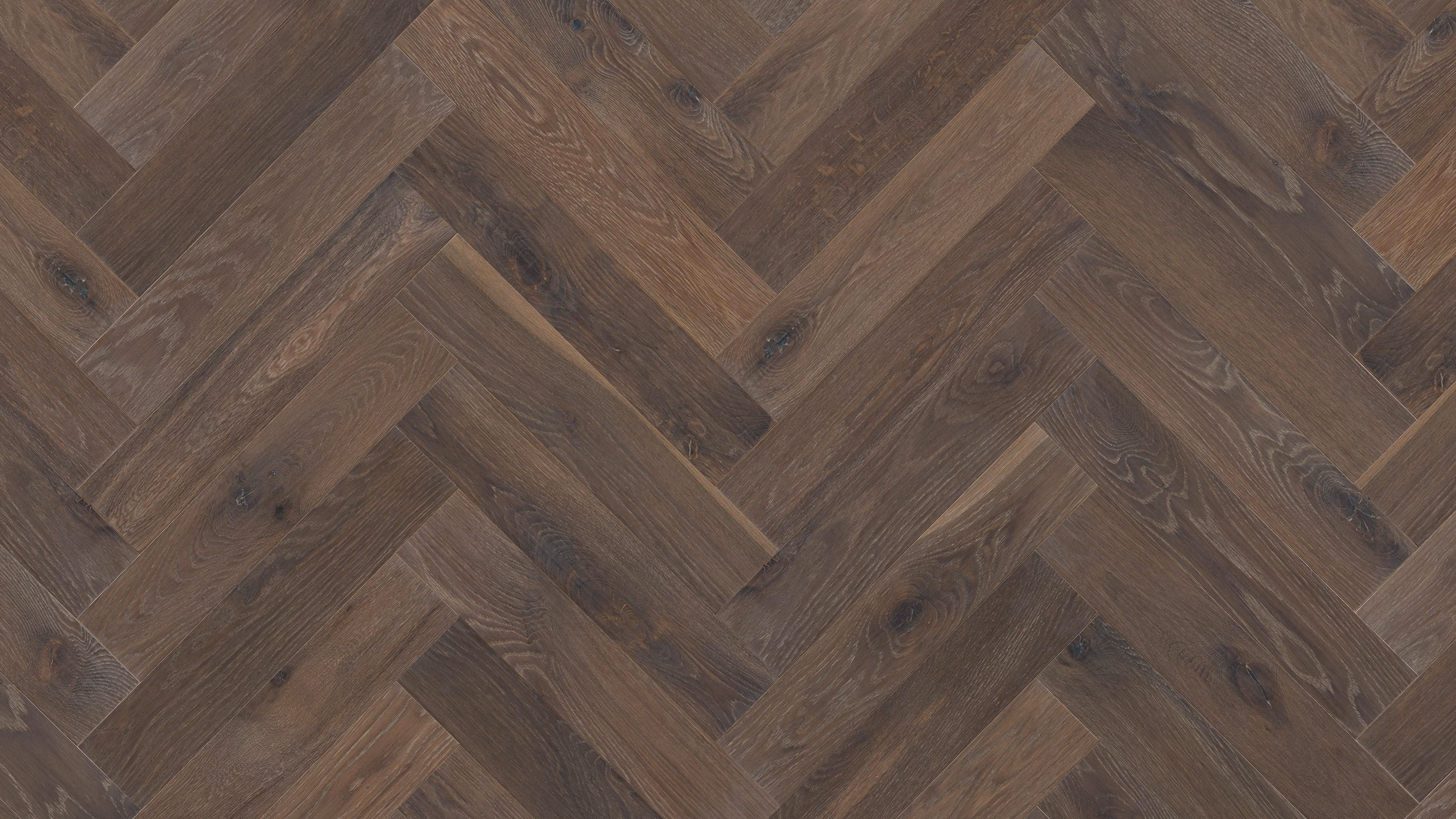  Kentwood Collection: Bespoke Herringbone Brushed Oak Woodburn Herringbone
