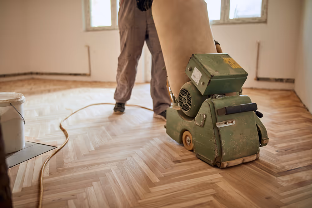 Sand hardwood floor Kirkland, wa