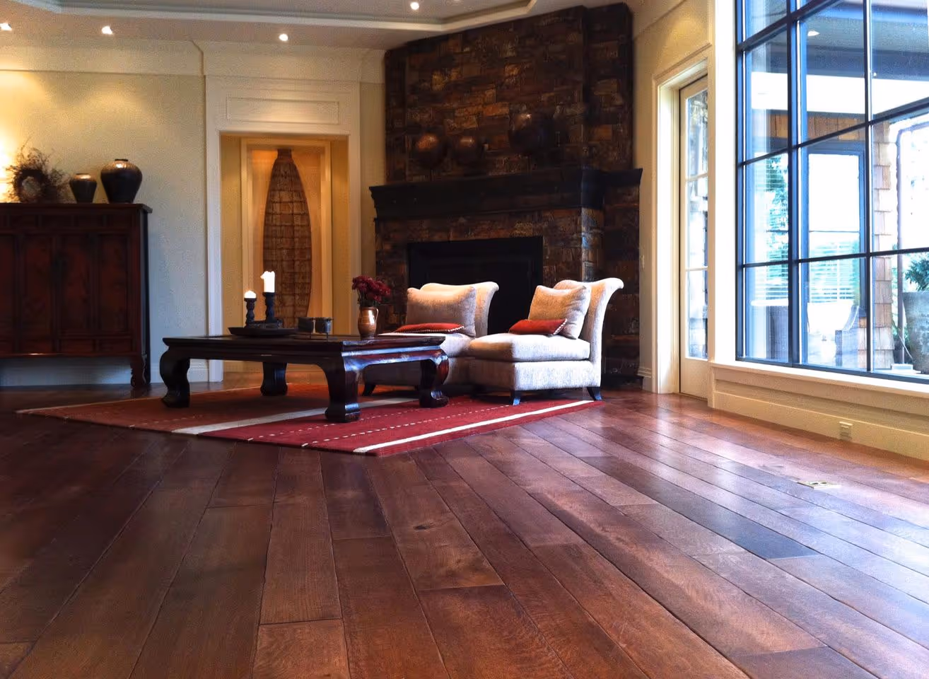 Teak Floors for Lakeside Houses