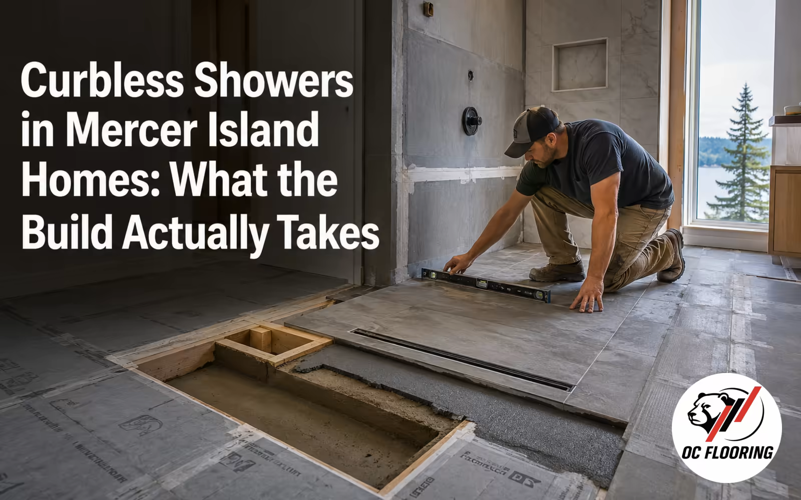 Curbless Showers in Mercer Island Homes: What the Build Actually Takes