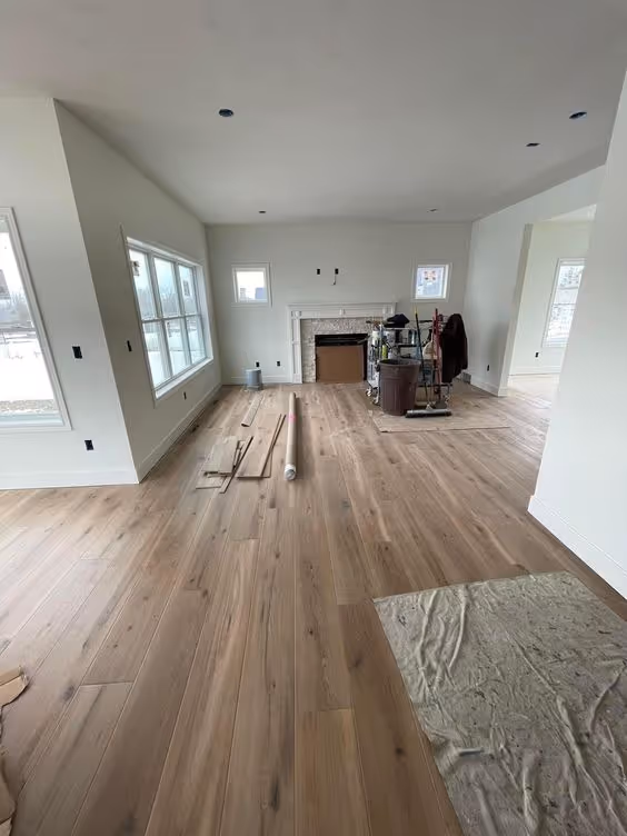 Engineered hardwood floor installation – Seattle, WA, 2026