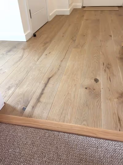 Engineered hardwood 5-inch European oak installation – Everett, WA, 2026