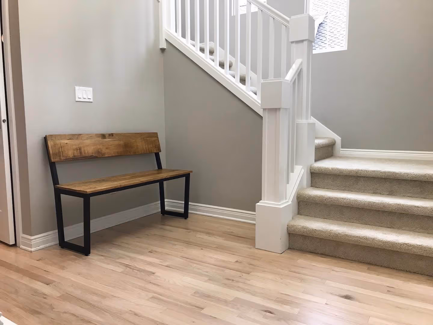 Red oak 2¼ with Bona Natural Seal and three coats of Bona Traffic HD water-based finish – Lynnwood, WA, 2026