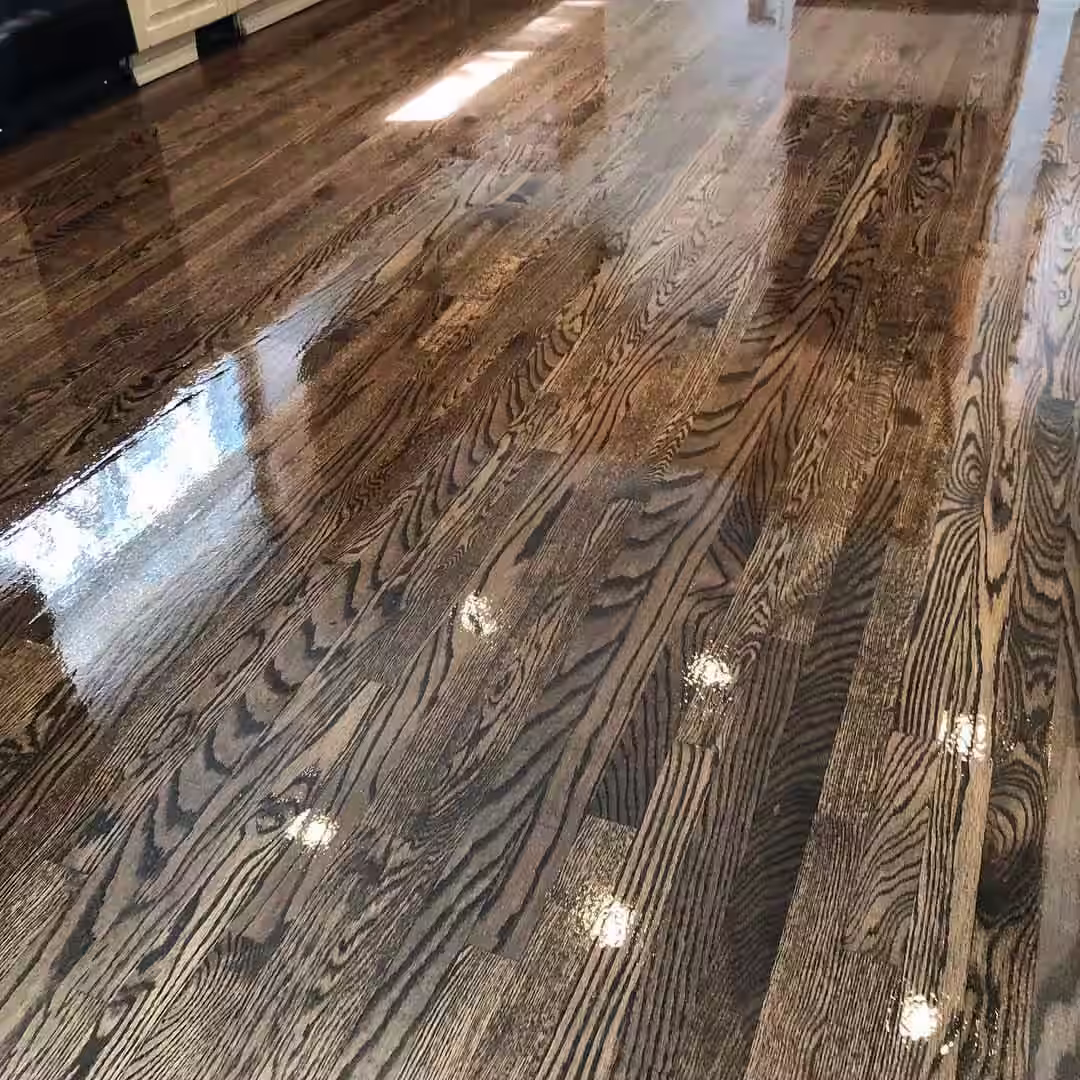 Coffee brown stain on red oak 2¼ – Marysville, WA, 2026