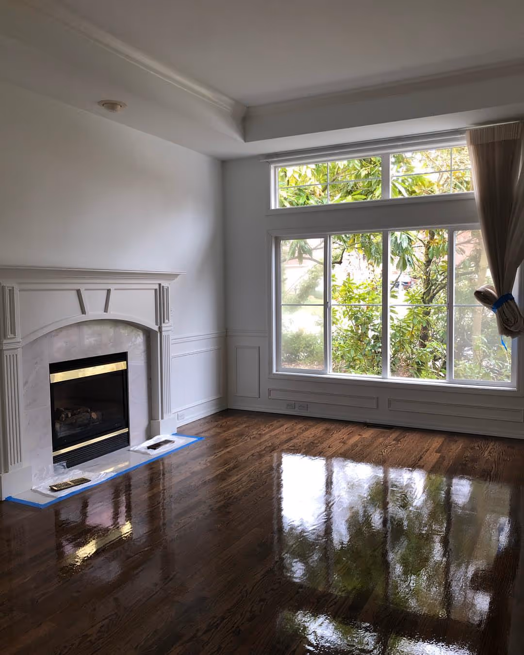 Red oak 2¼ with espresso stain – Sammamish, WA, 2026