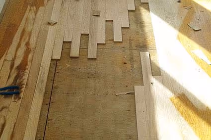 Hardwood floor restoration