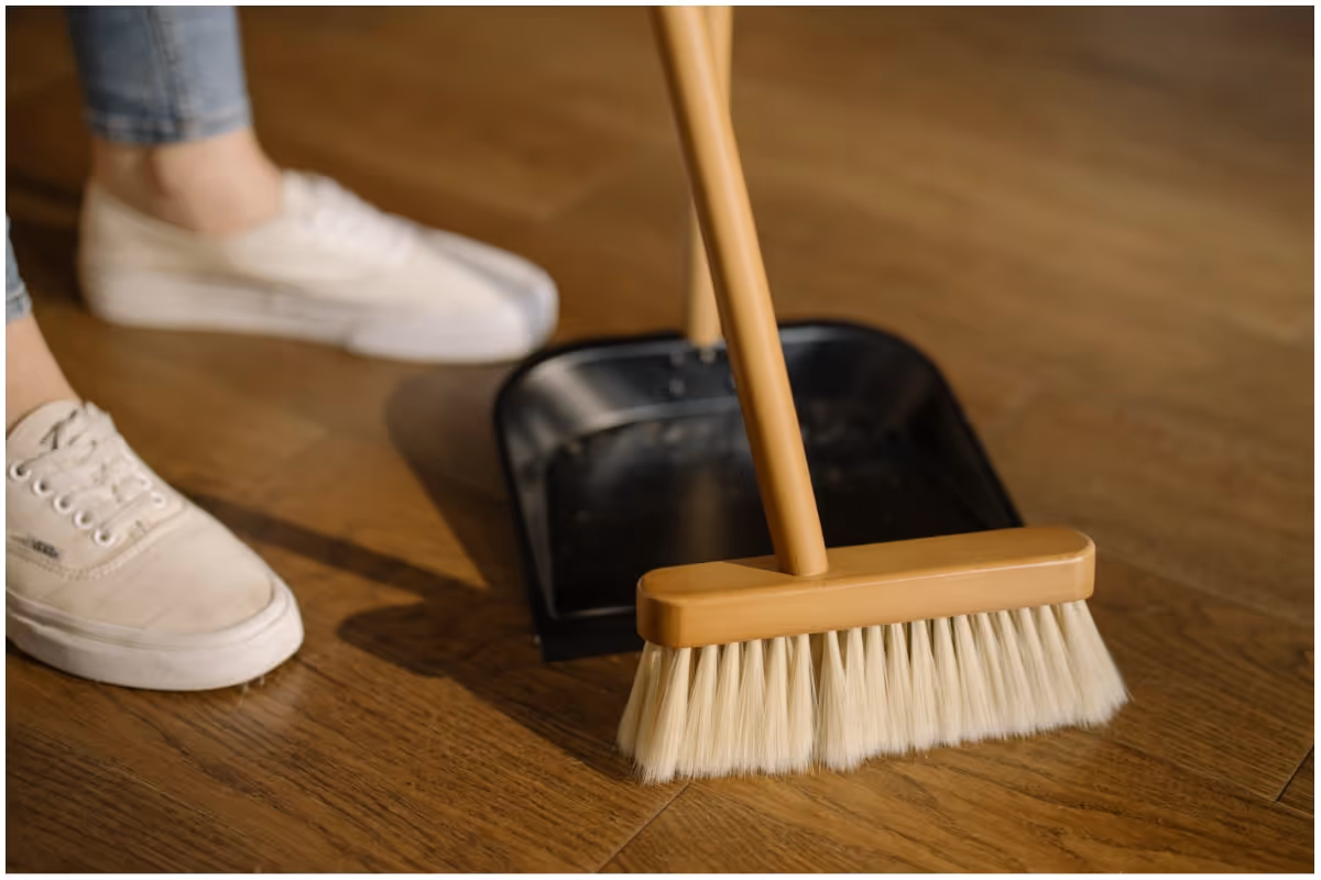 Hardwood floor cleaning