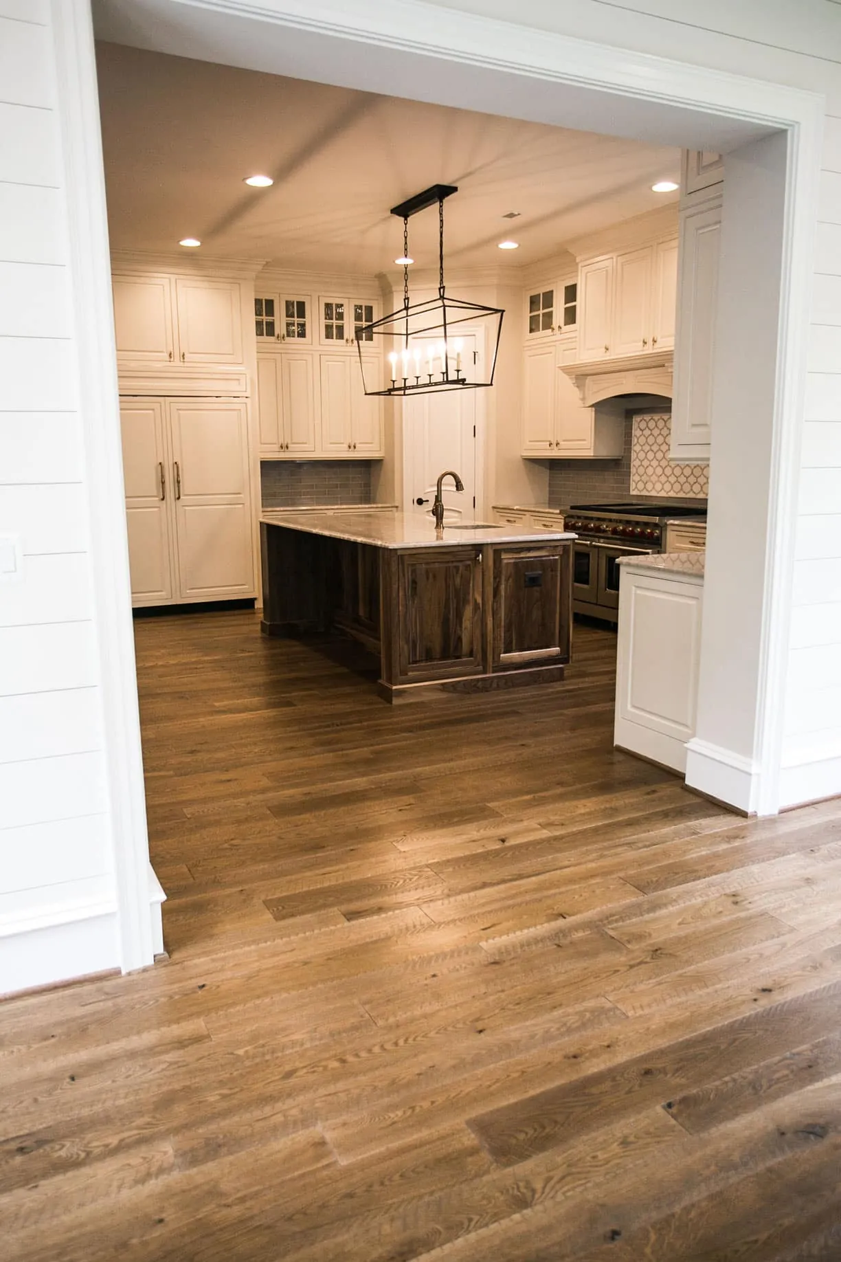 DuraSeal Chestnut on white oak — warm mid-tone for farmhouse or transitional styles