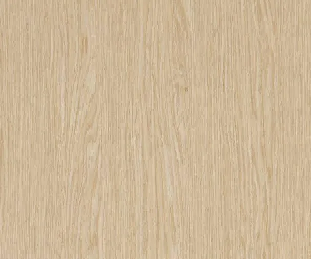 Raw white oak grain, neutral wheat undertone with tight straight figure