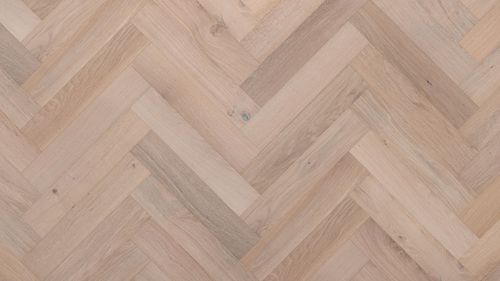 Bespoke Herringbone Brushed Oak Coos Bay Herringbone flooring sample