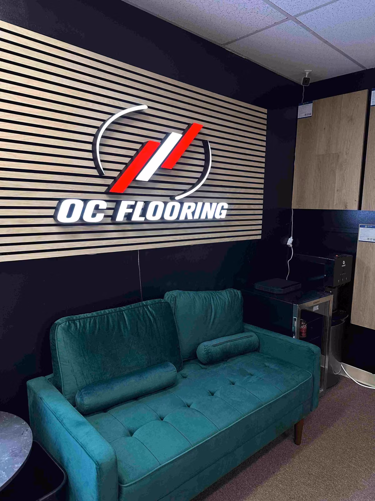 OC Flooring showroom interior lounge