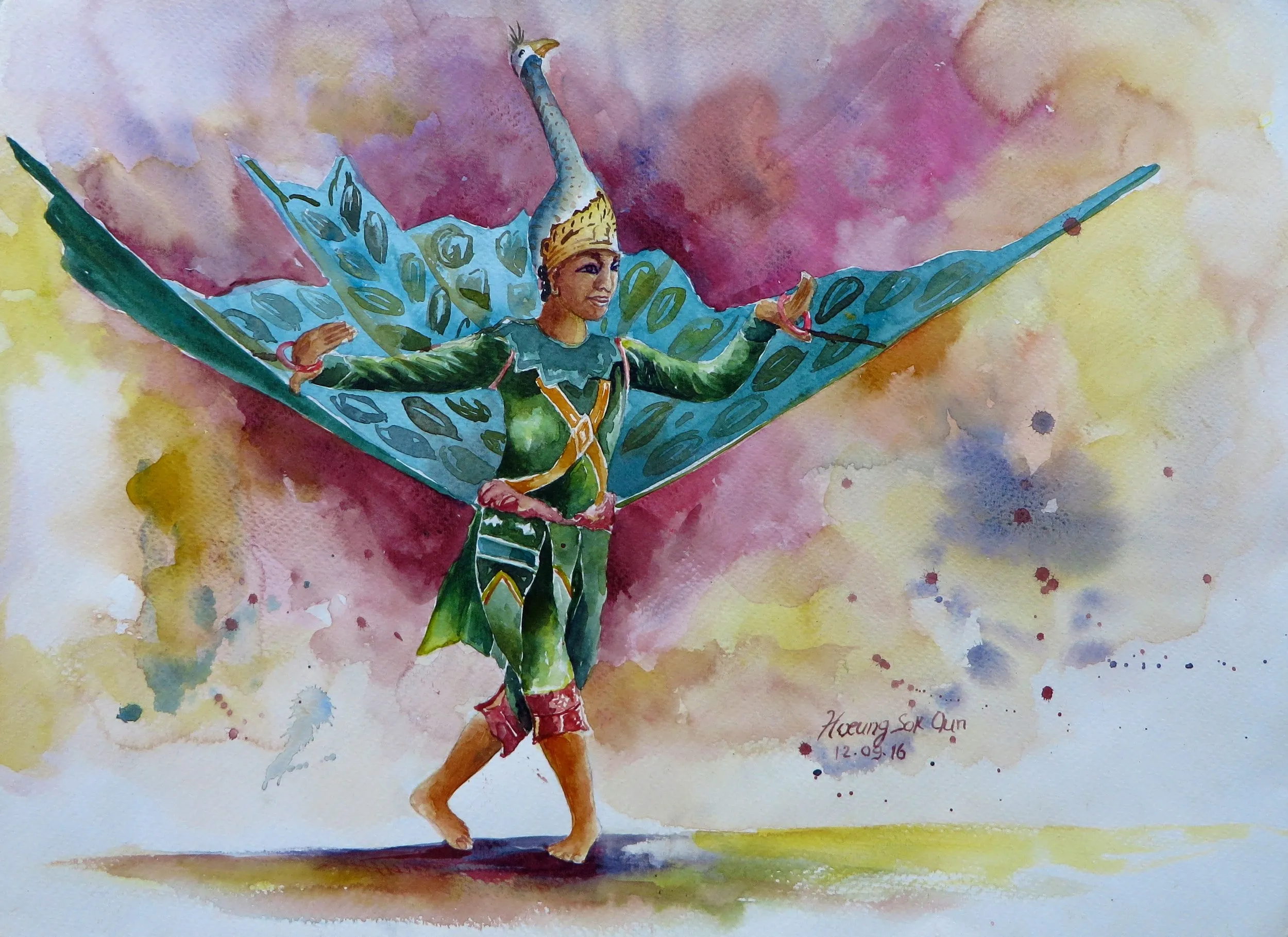 Art work from Colors of Cambodia Charity art School