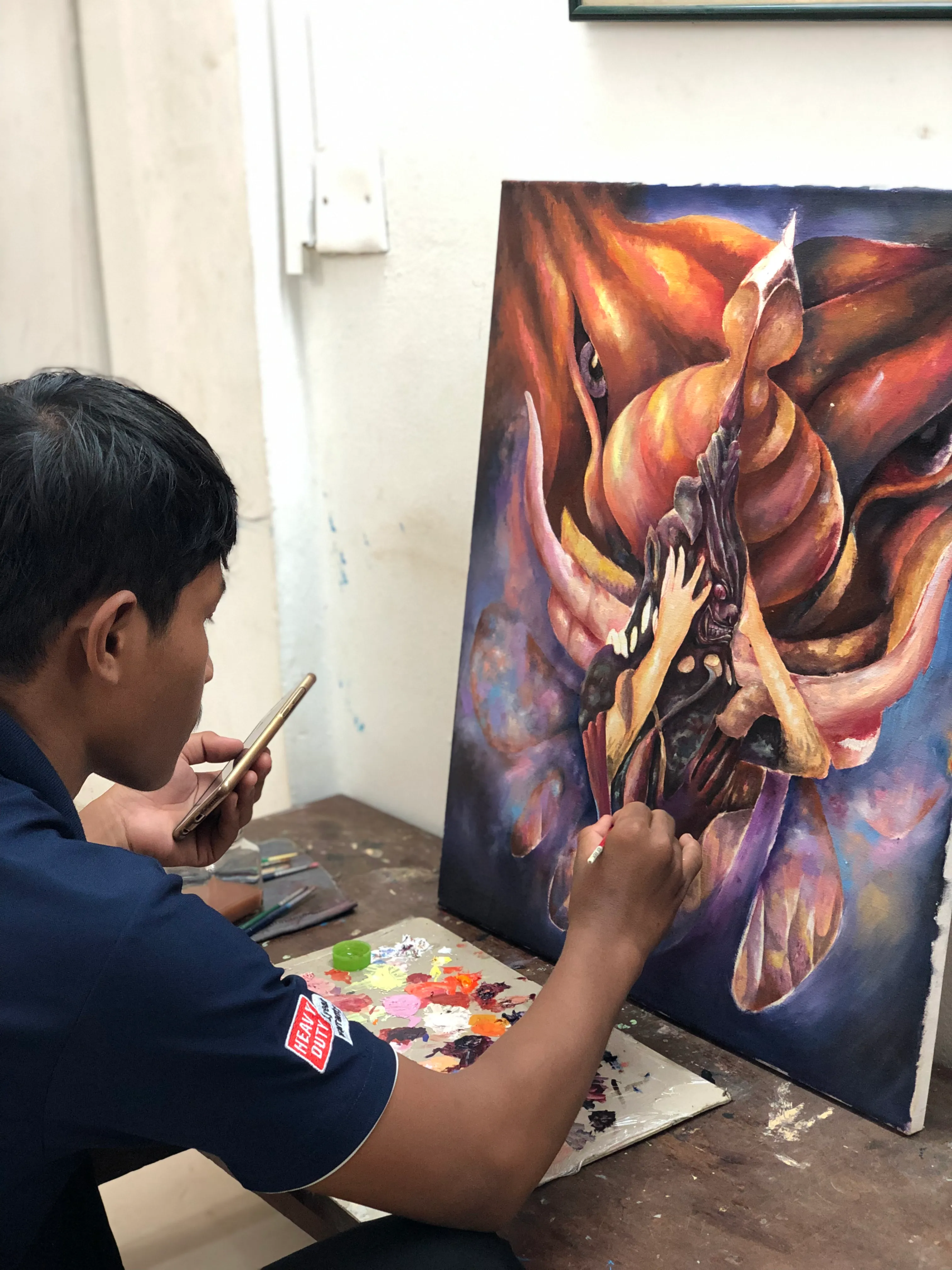 Art Will Save the World child artist painting.