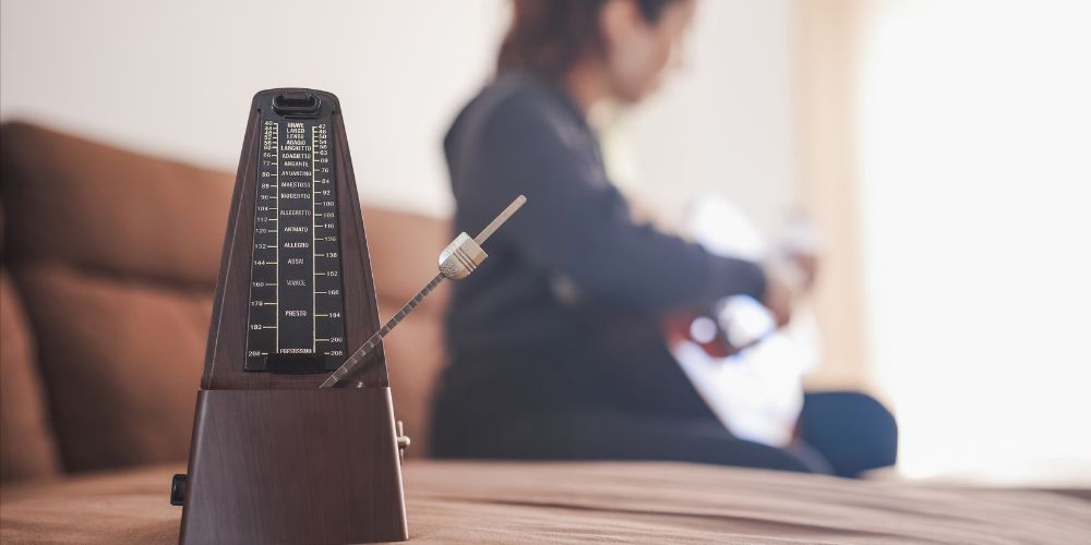 using metronome for practicing musical instrument
