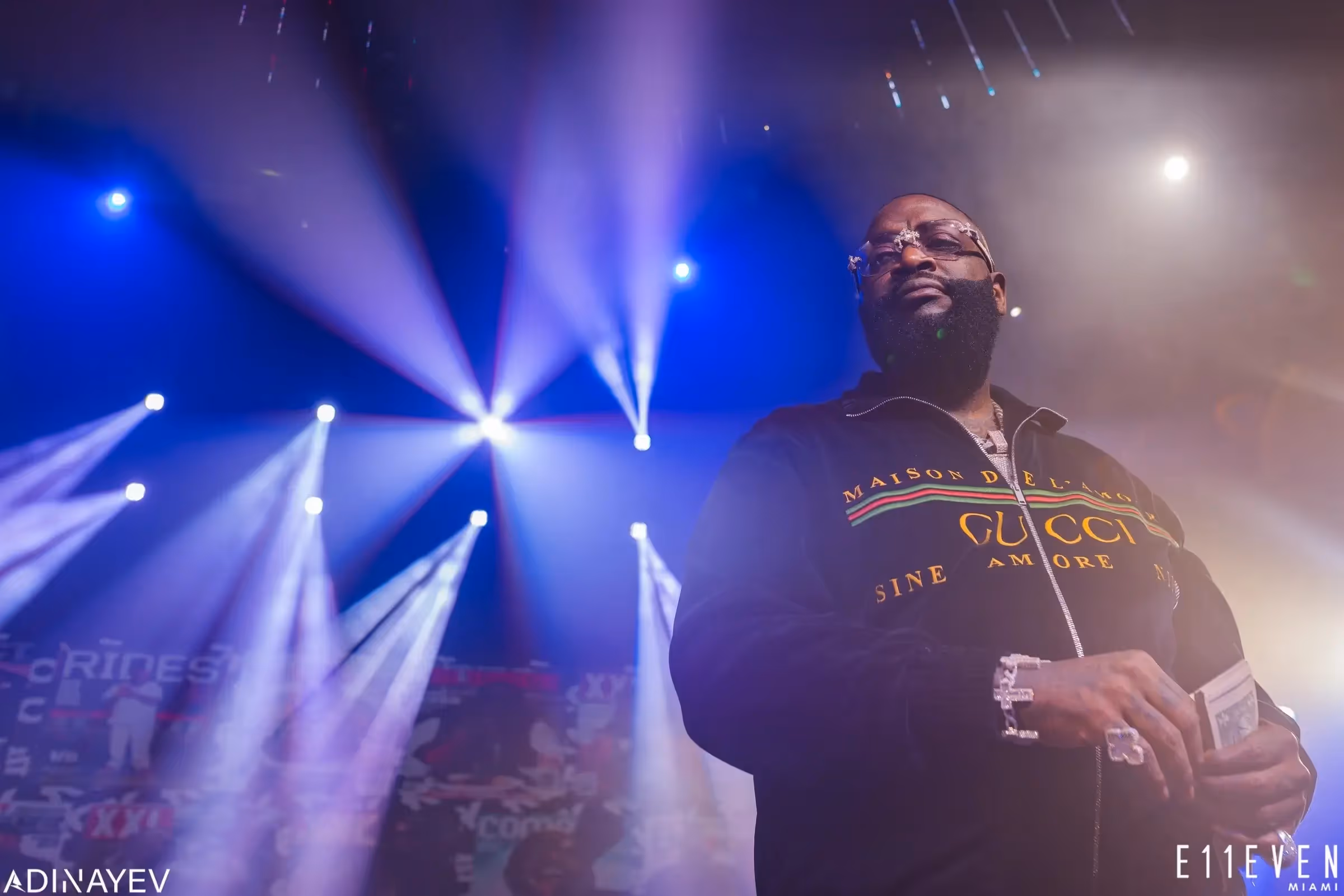 Rick Ross at E11EVEN for Miami Race Week