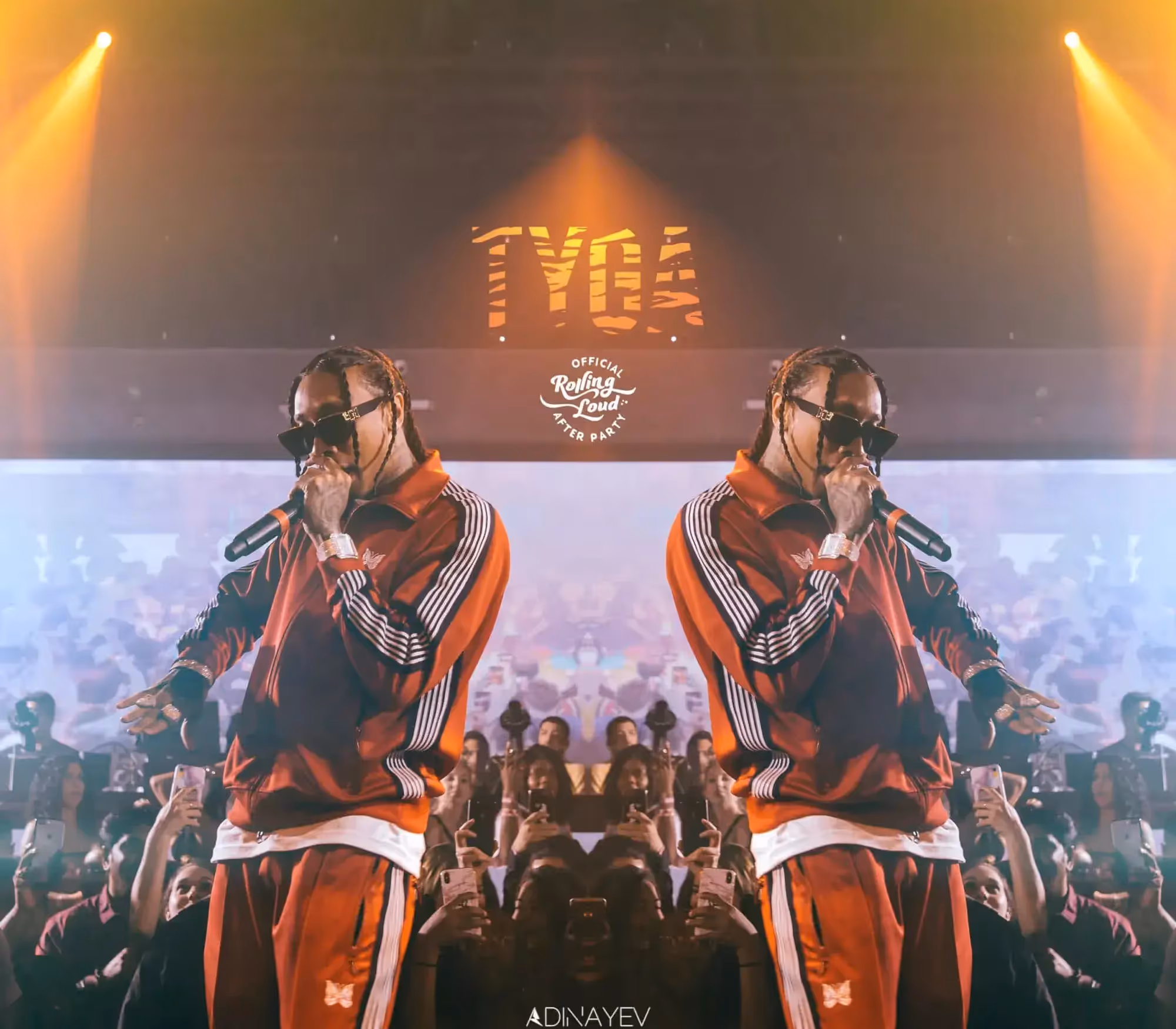 Tyga performing a concert at E11EVEN Miami