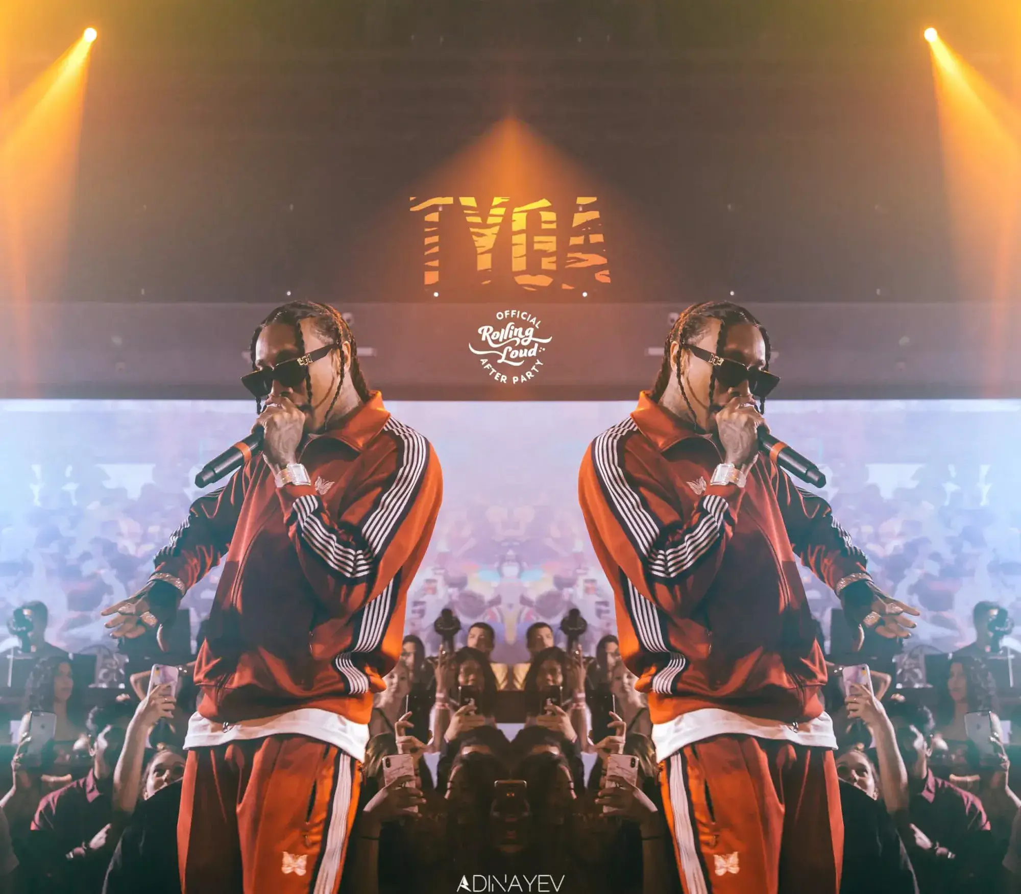 Tyga performing a concert at E11EVEN Miami