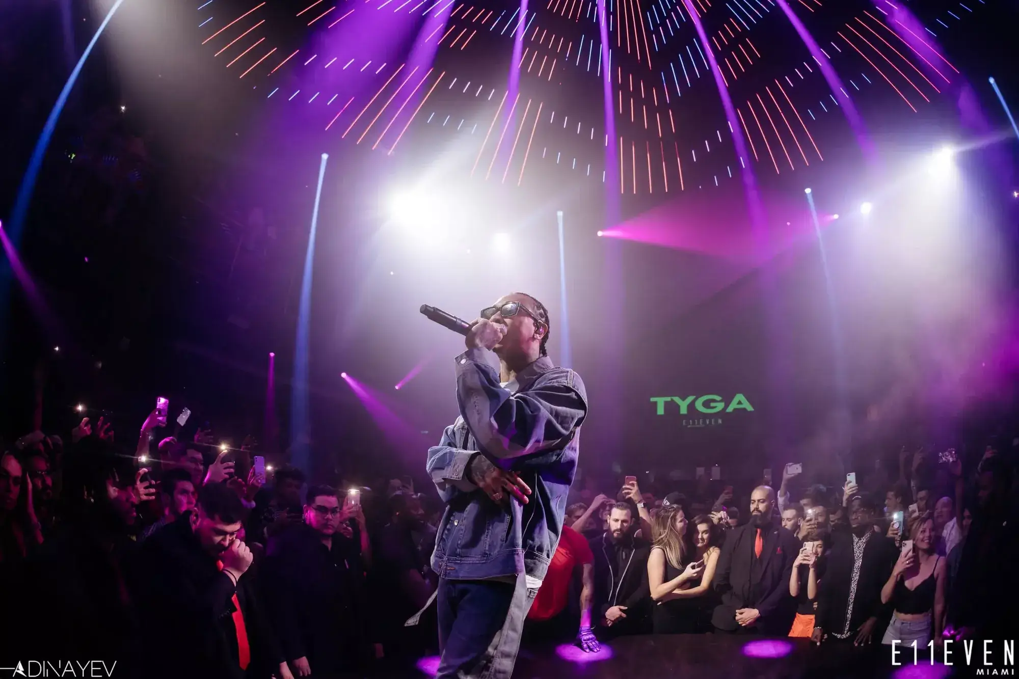 Tyga performing for Big Game Weekend at E11EVEN