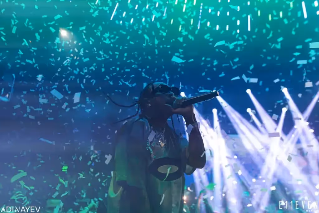 Tyga performing for New Years Eve at E11EVEN in Miami