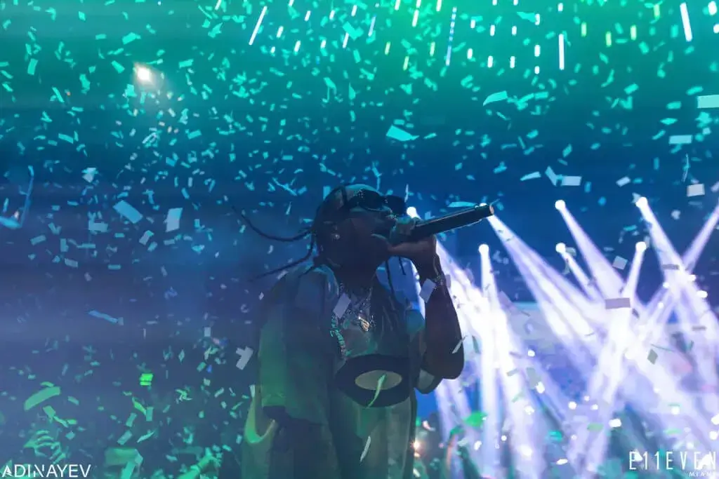 Tyga performing for New Years Eve at E11EVEN in Miami