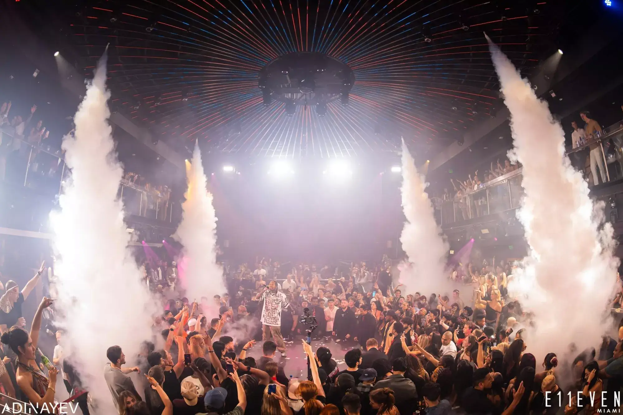 Tyga performing a concert at E11EVEN Miami