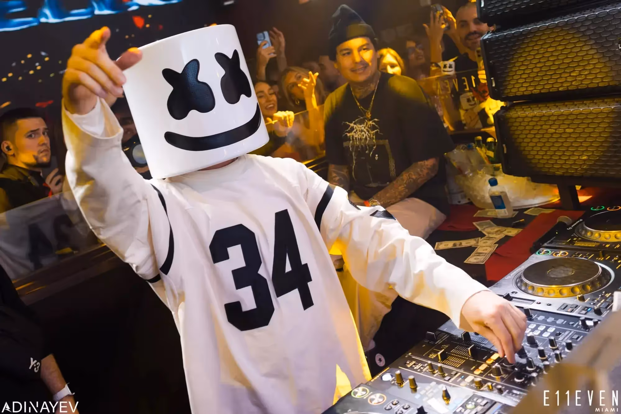 Marshmello performing at E11EVEN Miami