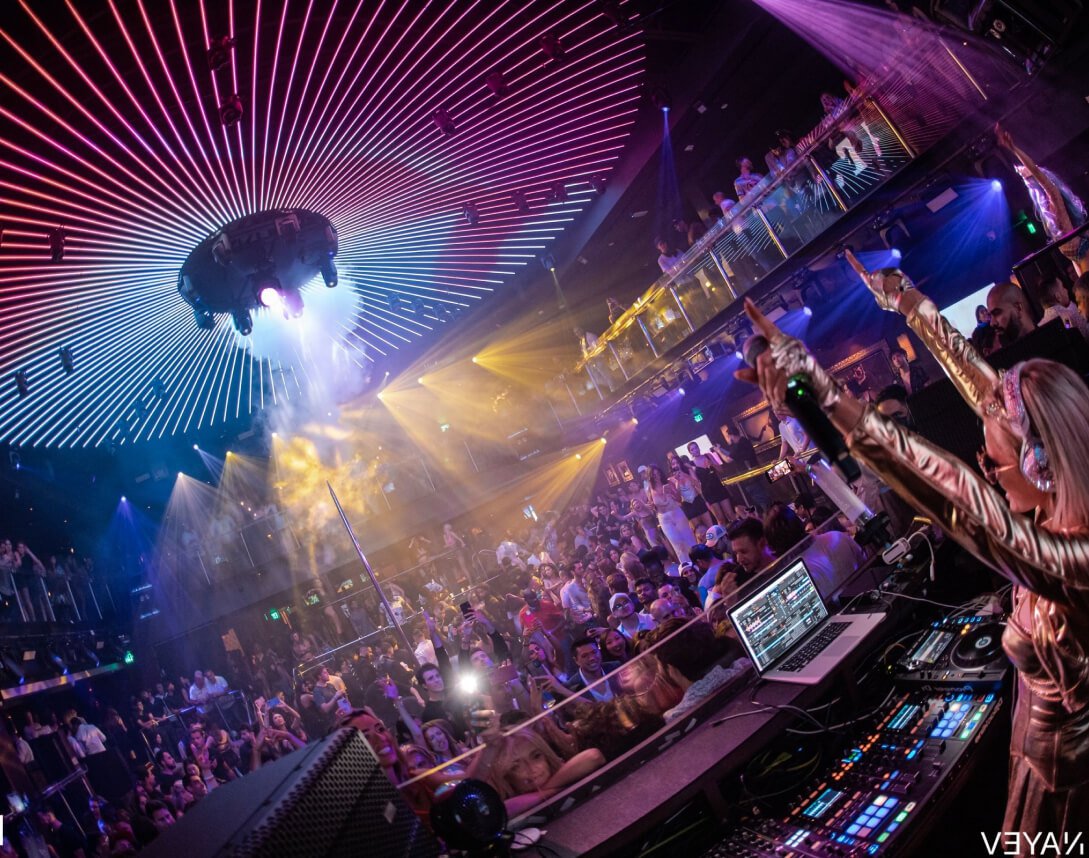 DJ playing a set inside E11EVEN Miami