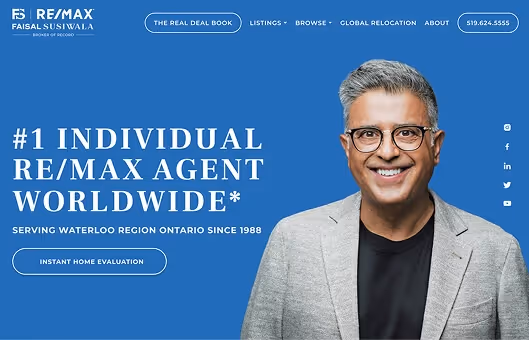 Real Estate Website Design for Faisal Susiwala
