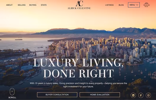 Luxury Real Estate website design