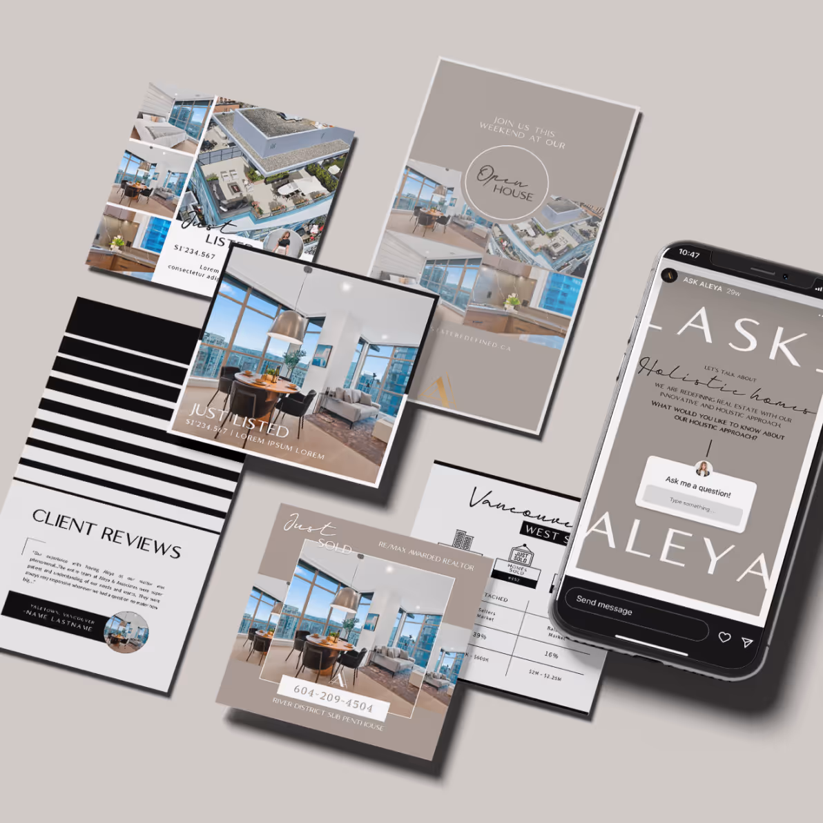 Canva Real Estate Custom Templates | Zinda Agency