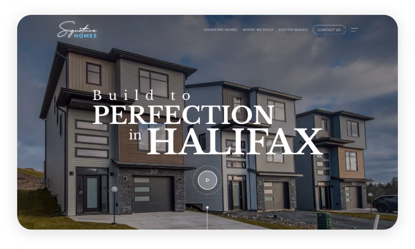Signature Homes - Home builder website design - Zinda Agency