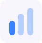 Icon of four ascending vertical bars representing a signal strength indicator.
