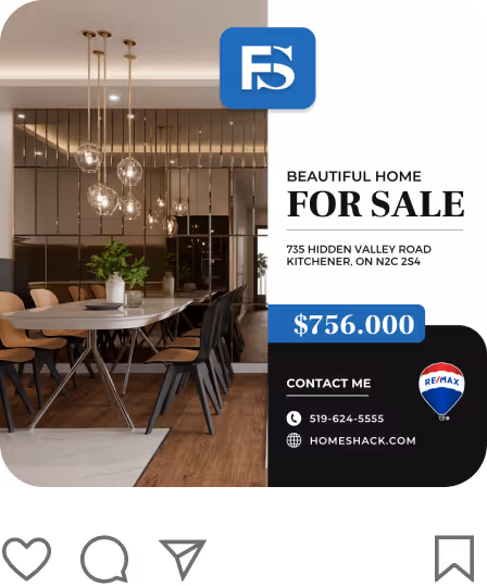 Real estate instagram custom templates - Zinda Agency