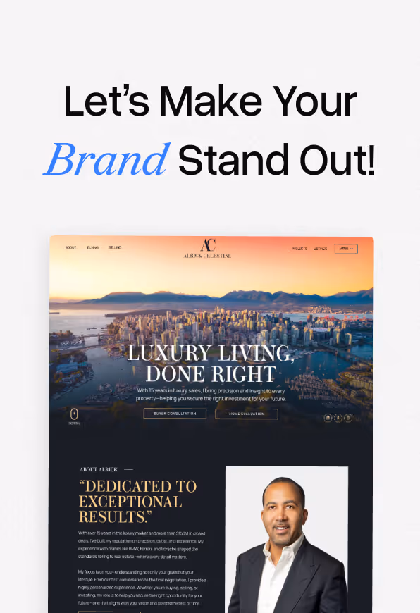 Real Estate website designs | Zinda Agency