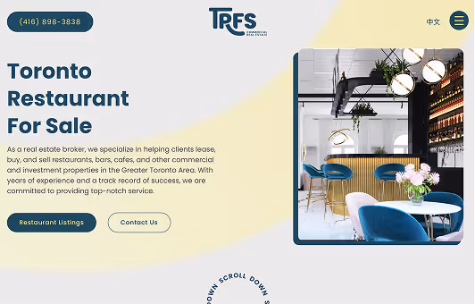 Creative website for real estate