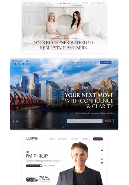 Real Estate Websites made in Wordpress with IDX integration