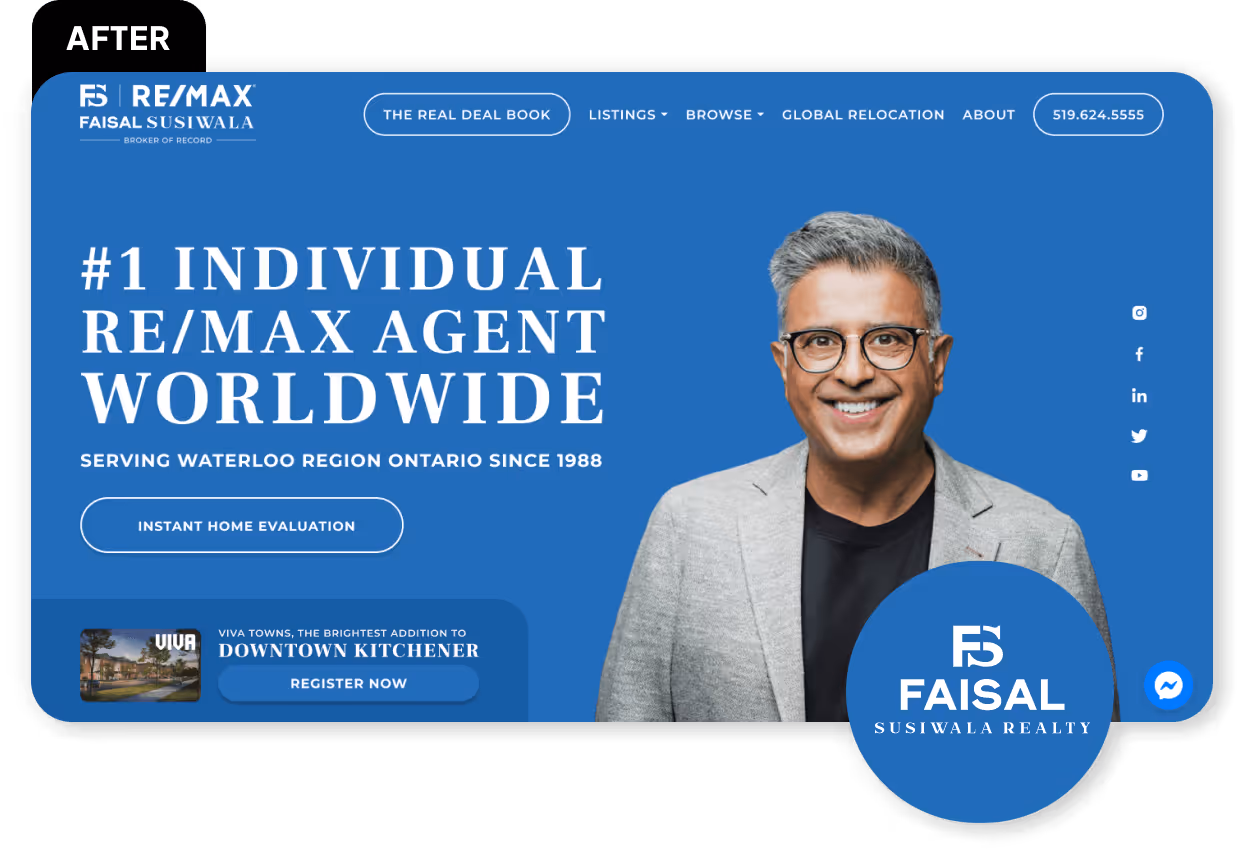 Website design for realtors - Zinda Agency