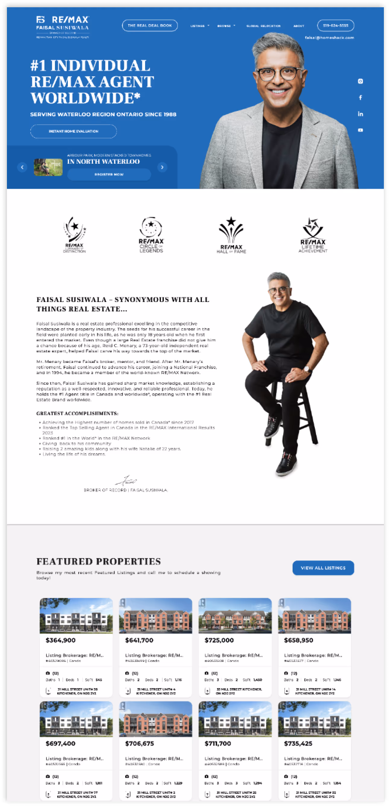 Website design for realtors - Zinda Agency